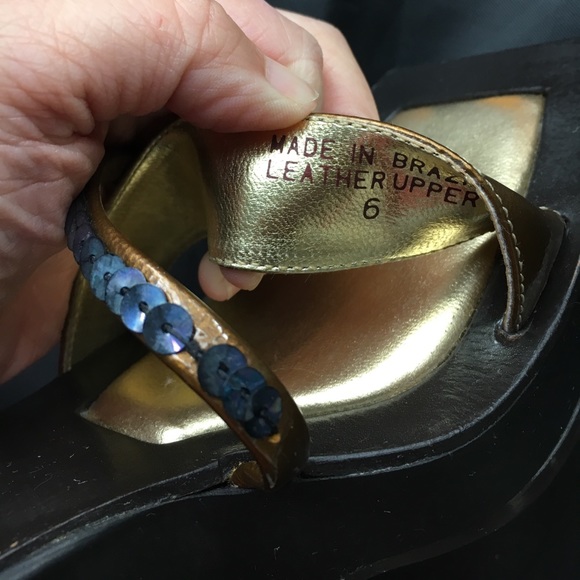 DKNY golden high heel / platform shoes - Picture 7 of 7